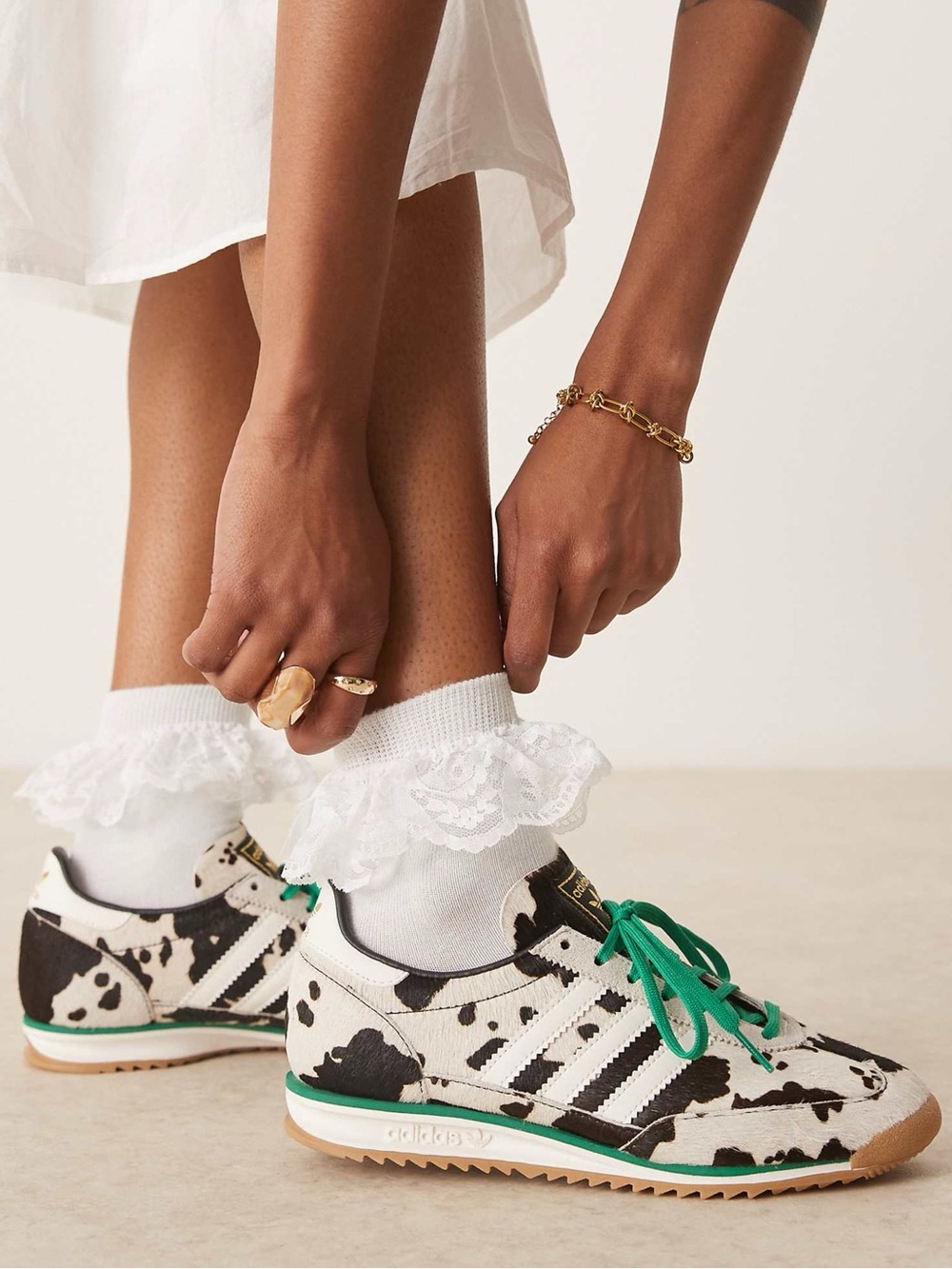adidas Originals SL 72 OG sneakers in cow print